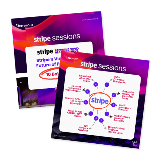 Infographic design on Stripe Sessions 2025 event, highlighting Stripe's vision for the future of payments in 10 bold moves.